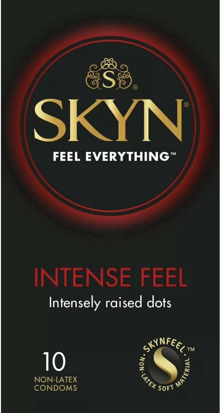 Нелатексні презервативи SKYN Intense Feel з шипами, що виступають (ціна за пачку, 10 шт.)