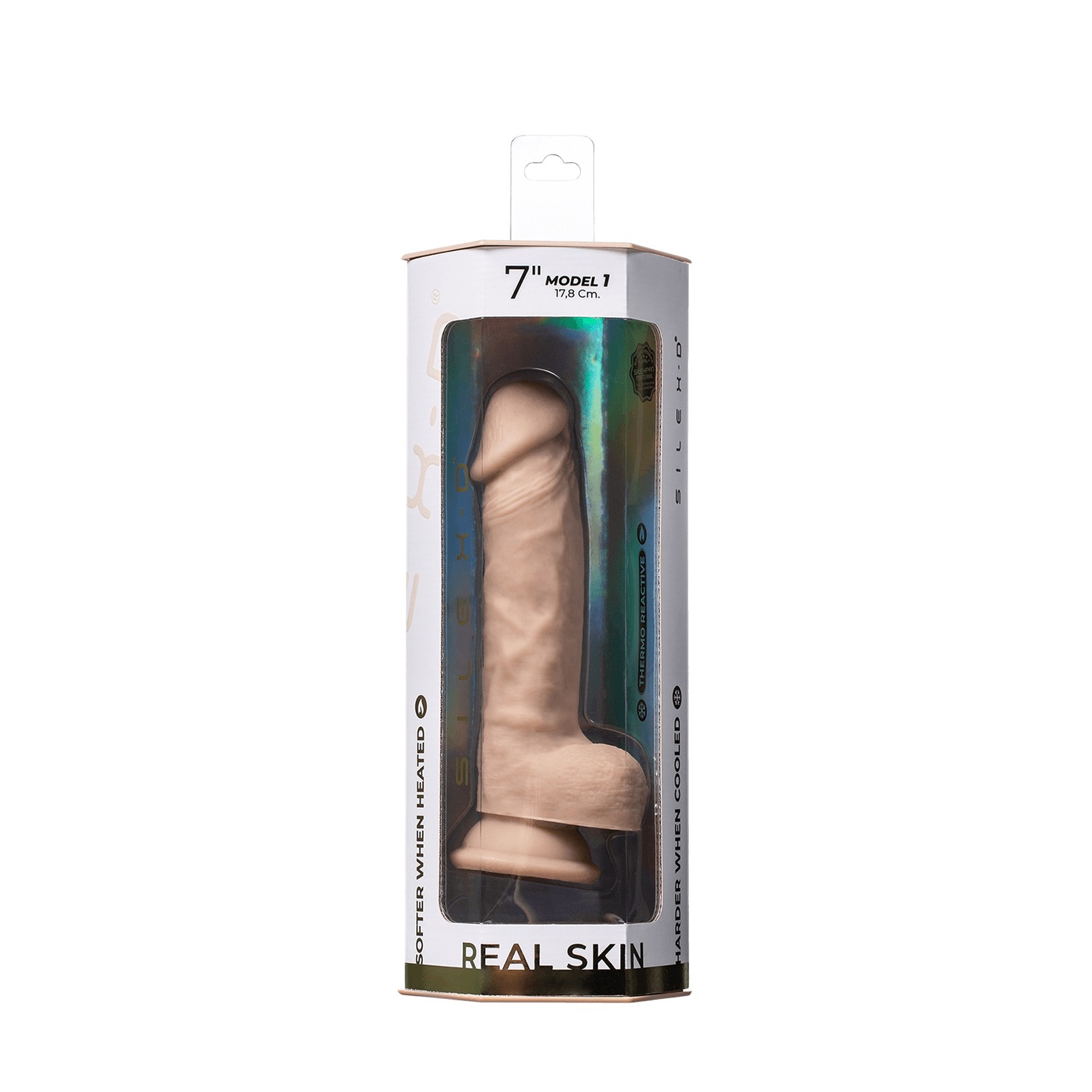 Фаллоимитатор реалистичный с мошонкой Silexd Real Skin Model 1 (7