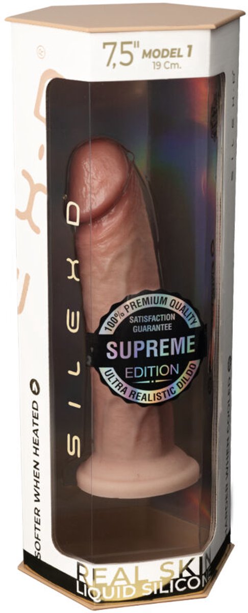 Фалоімітатор реалістичний Silexd Premium Real Skin Model 2 (7.5