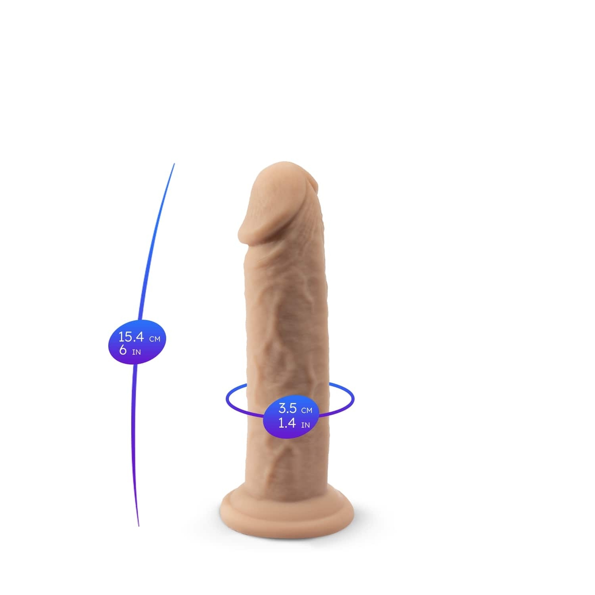 Реалистичный фаллоимитатор Silexd Real Skin Model 2 (6