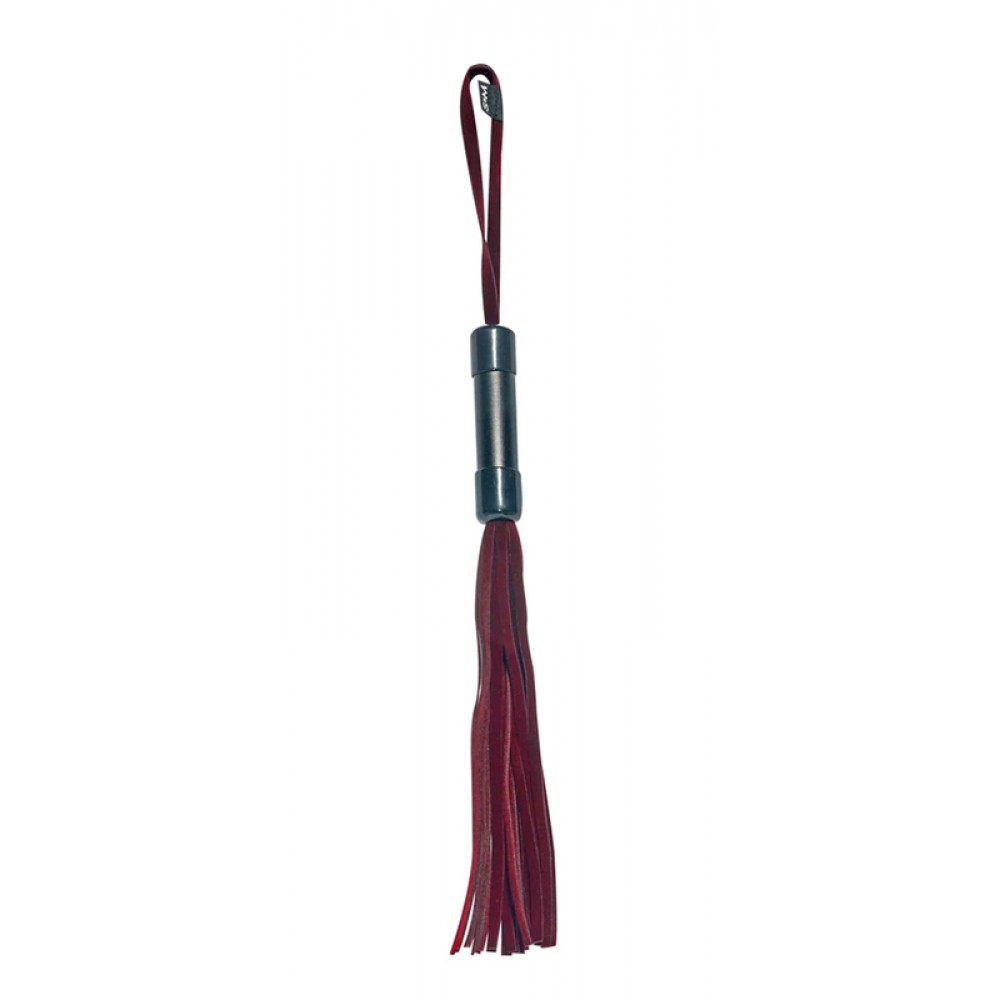 Плеть с петлей на рукояти Sex & Mischief бордовая, 33 см - Enchanted Flogger