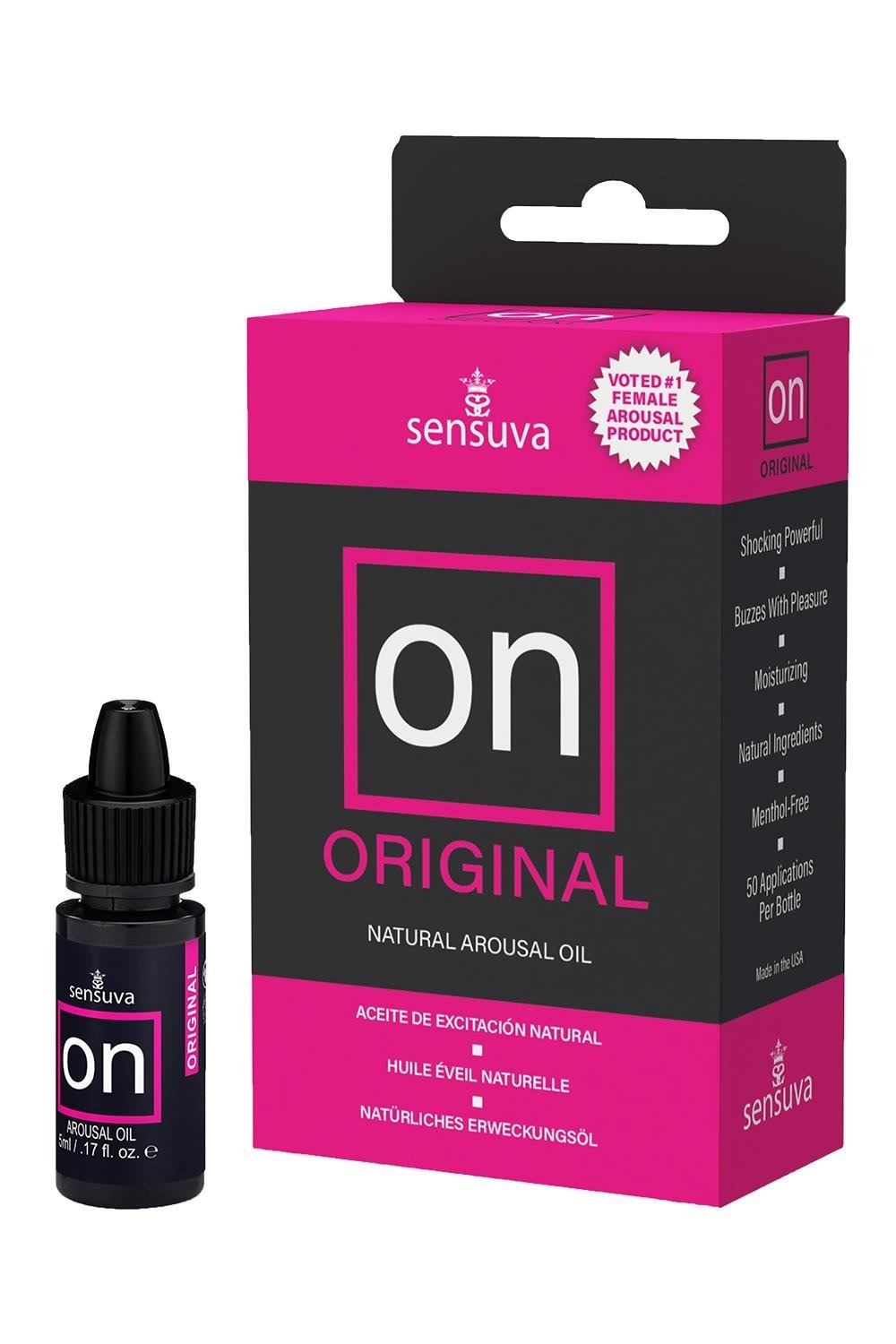 Жіноча збуджуюча олія афродизіак Sensuva On Original Arousal, 5 мл