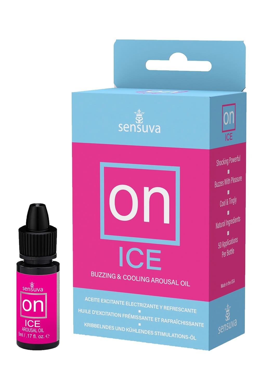Збудливий та охолоджувальний рідкий вібратор Sensuva ON ICE, 5 мл