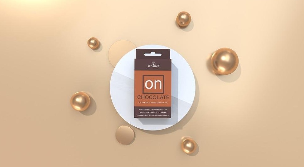Рідкий вібратор для збудження клітора Sensuva ON Arousal Oil із ароматом шоколаду, 5 мл