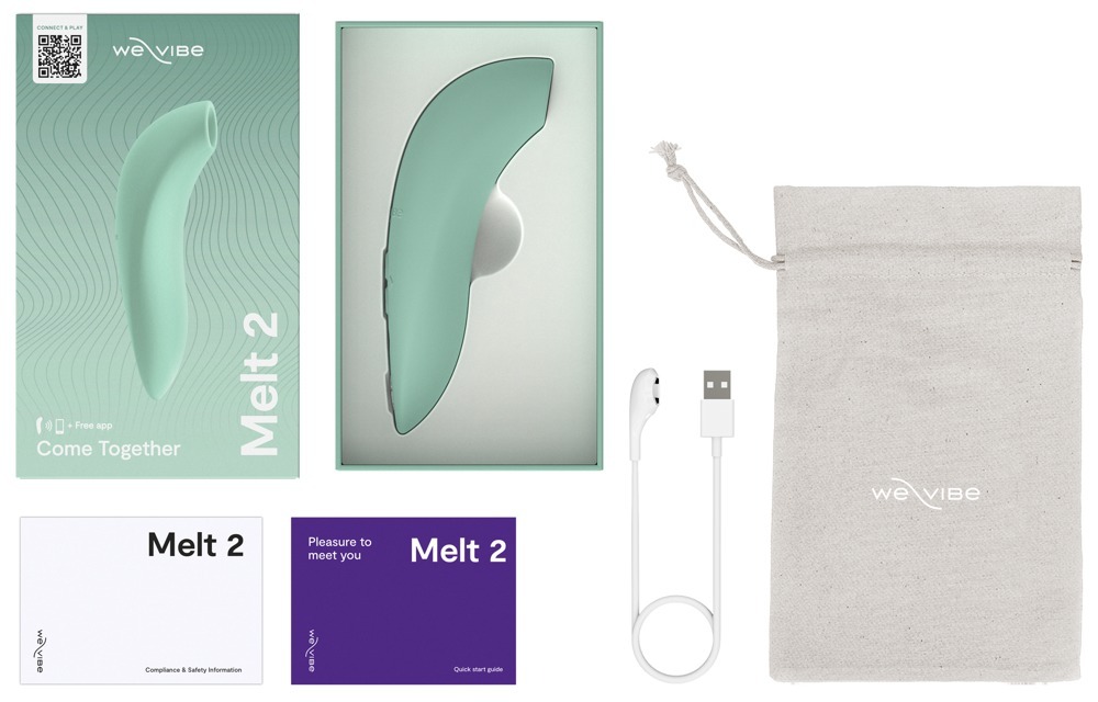 Кліторальний вакуумний смарт-стимулятор We-Vibe Melt 2 м'ятний