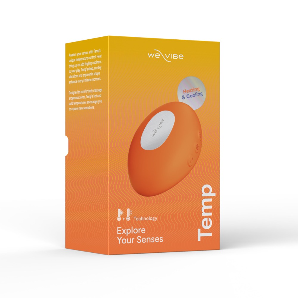 Кліторальний вібратор We-Vibe Temp Tangerine з функцією нагрівання та охолодження, помаранчевий