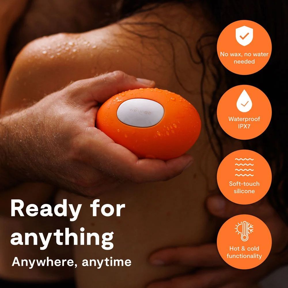 Кліторальний вібратор We-Vibe Temp Tangerine з функцією нагрівання та охолодження, помаранчевий