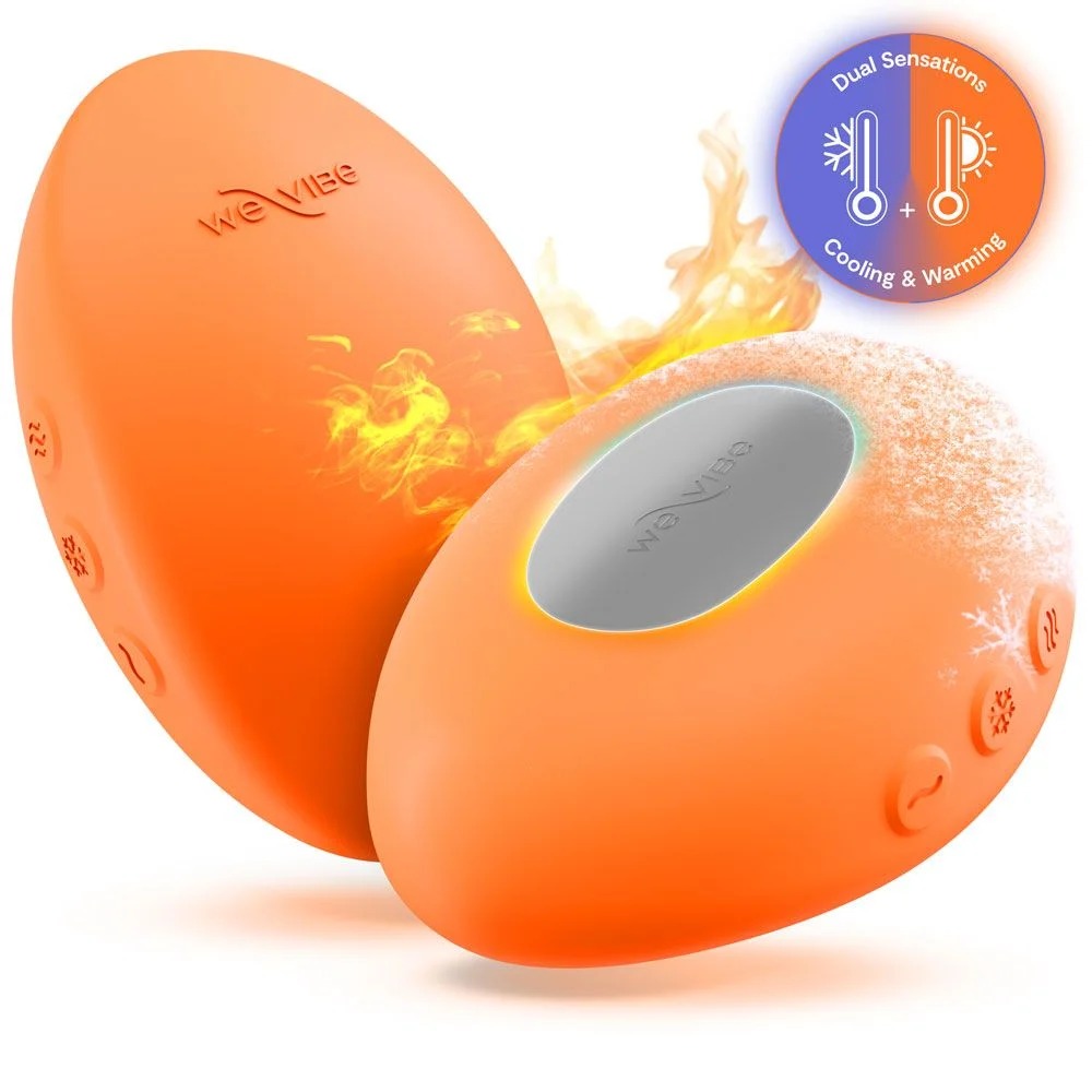 Кліторальний вібратор We-Vibe Temp Tangerine з функцією нагрівання та охолодження, помаранчевий