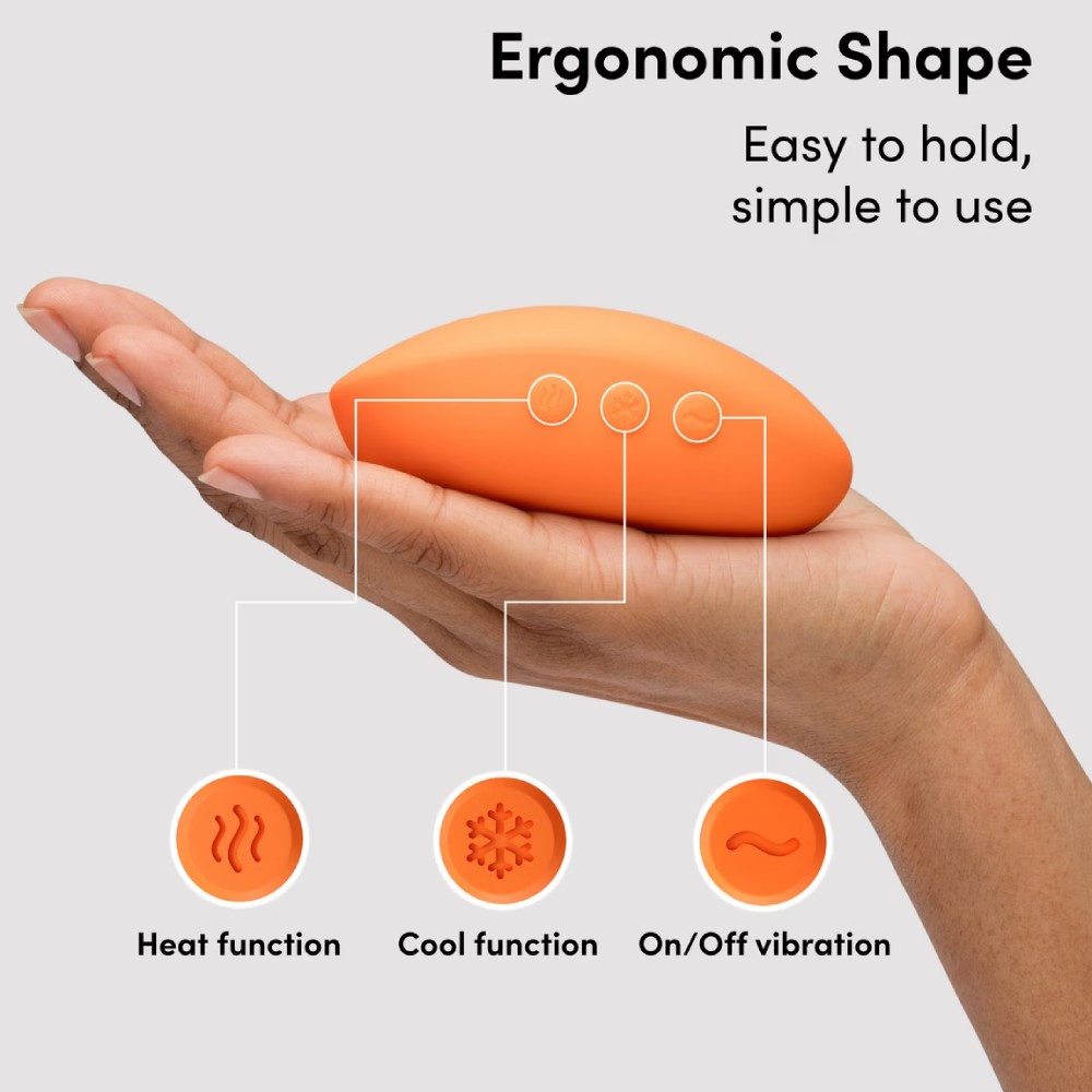 Кліторальний вібратор We-Vibe Temp Tangerine з функцією нагрівання та охолодження, помаранчевий