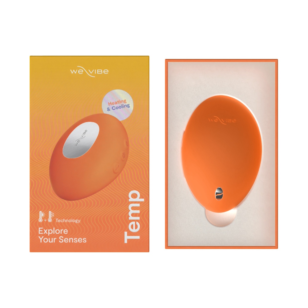 Кліторальний вібратор We-Vibe Temp Tangerine з функцією нагрівання та охолодження, помаранчевий