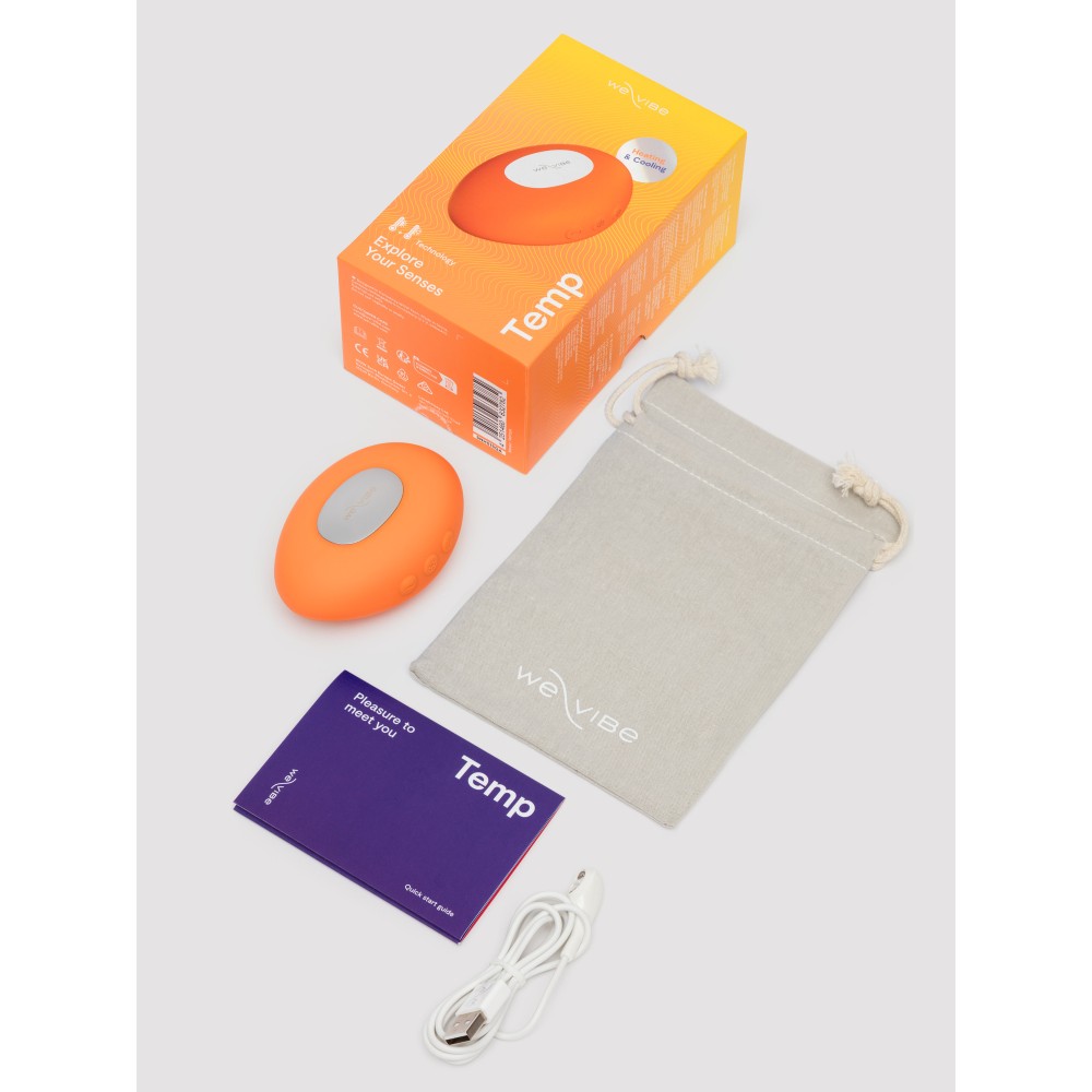 Кліторальний вібратор We-Vibe Temp Tangerine з функцією нагрівання та охолодження, помаранчевий