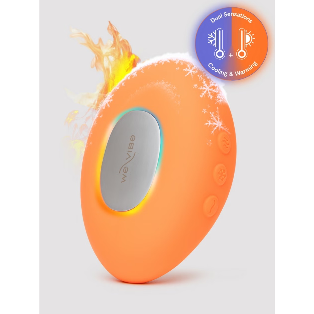 Кліторальний вібратор We-Vibe Temp Tangerine з функцією нагрівання та охолодження, помаранчевий
