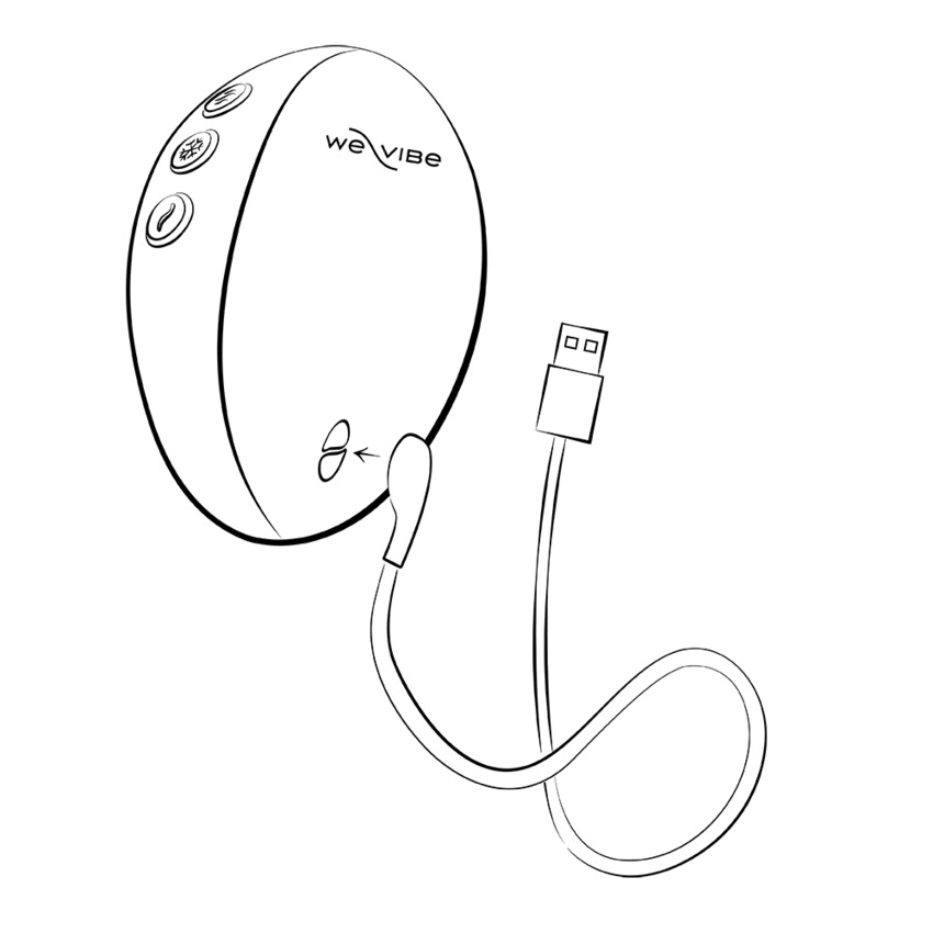 Кліторальний вібратор We-Vibe Temp Tangerine з функцією нагрівання та охолодження, помаранчевий
