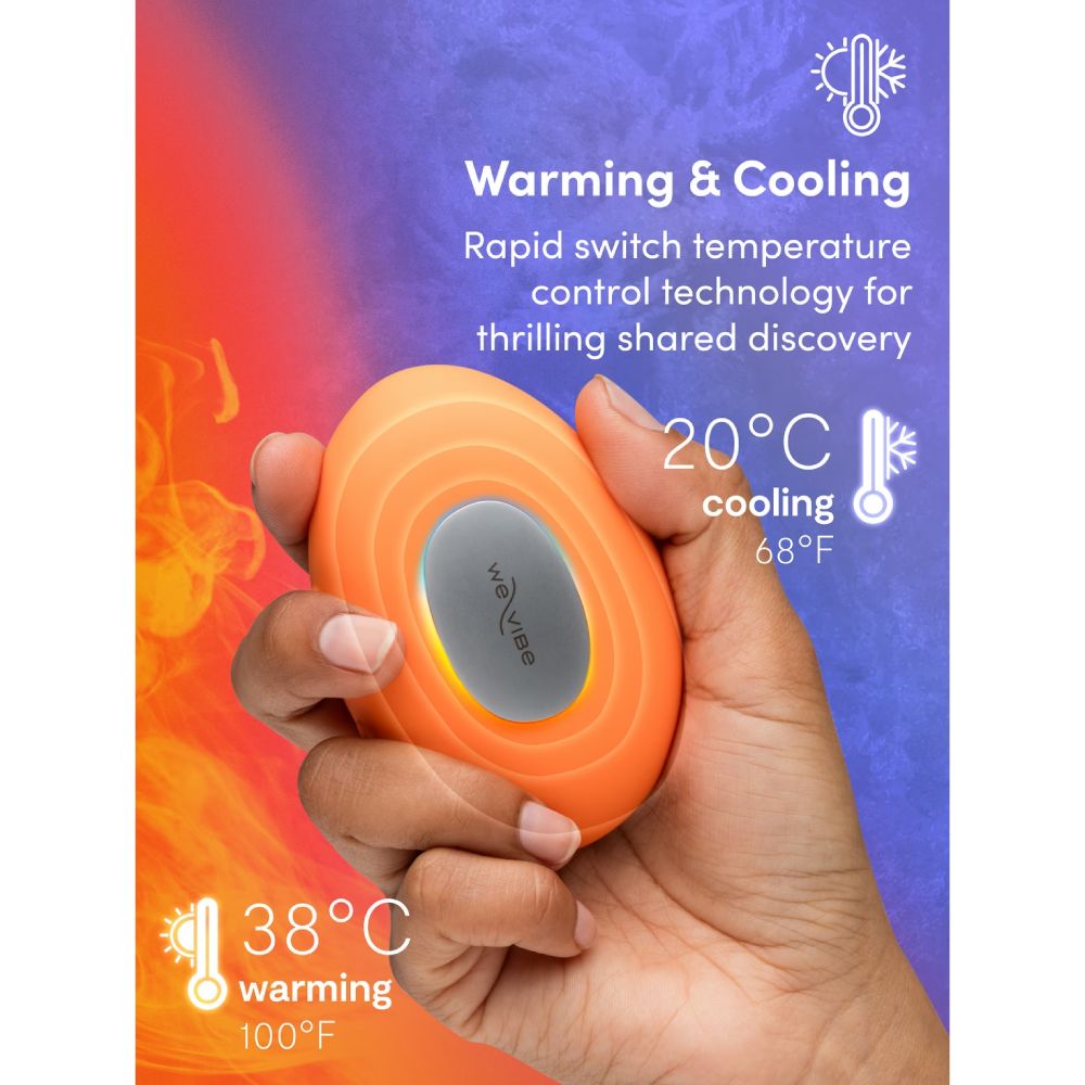 Кліторальний вібратор We-Vibe Temp Tangerine з функцією нагрівання та охолодження, помаранчевий