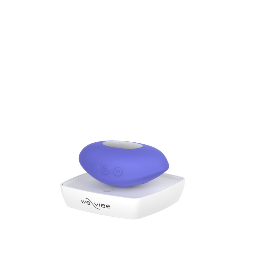 Кліторальний вібратор We-Vibe Temp Lavender Blue з функцією нагрівання та охолодження, синій