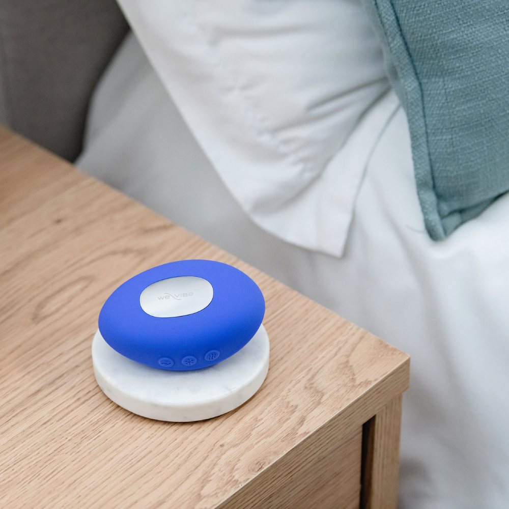 Кліторальний вібратор We-Vibe Temp Lavender Blue з функцією нагрівання та охолодження, синій