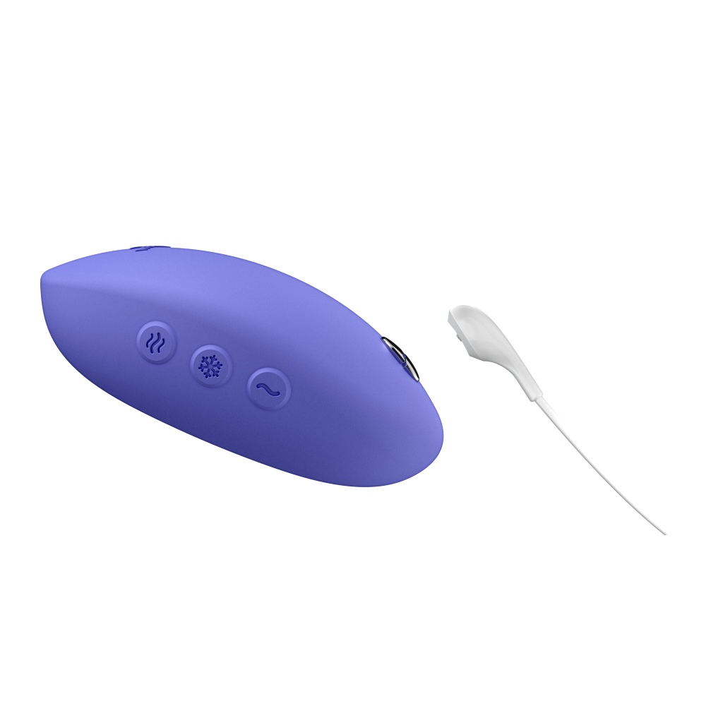 Кліторальний вібратор We-Vibe Temp Lavender Blue з функцією нагрівання та охолодження, синій