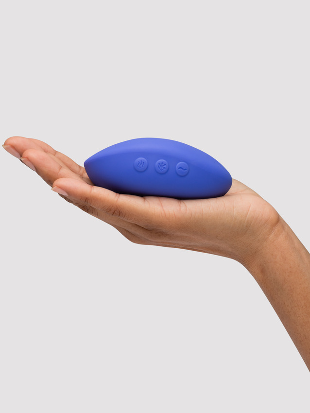 Кліторальний вібратор We-Vibe Temp Lavender Blue з функцією нагрівання та охолодження, синій