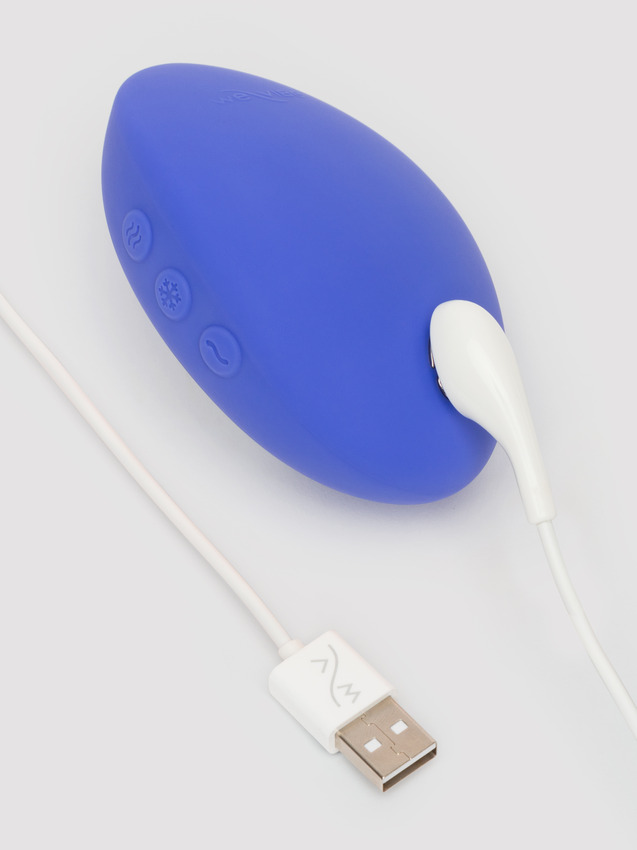Кліторальний вібратор We-Vibe Temp Lavender Blue з функцією нагрівання та охолодження, синій