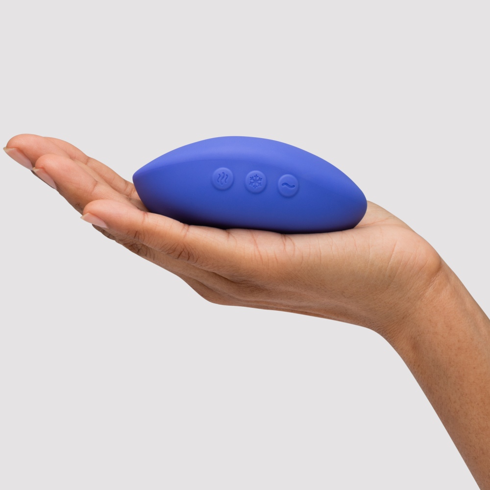 Кліторальний вібратор We-Vibe Temp Lavender Blue з функцією нагрівання та охолодження, синій