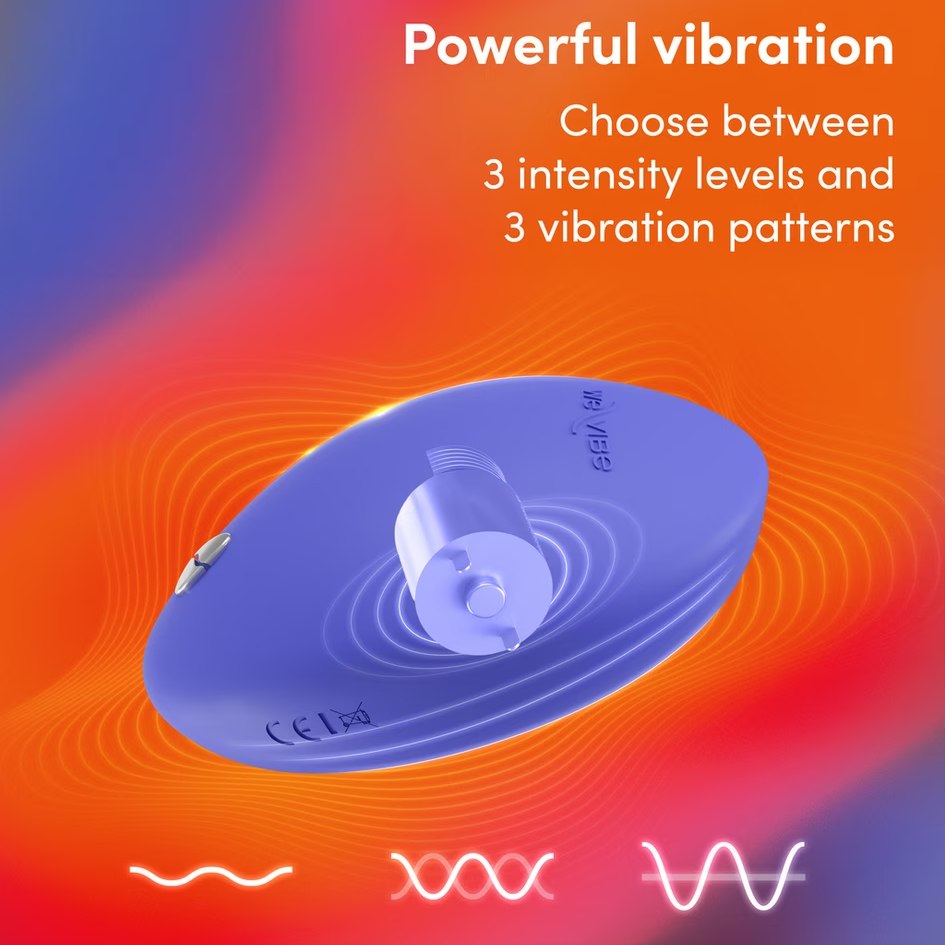 Кліторальний вібратор We-Vibe Temp Lavender Blue з функцією нагрівання та охолодження, синій
