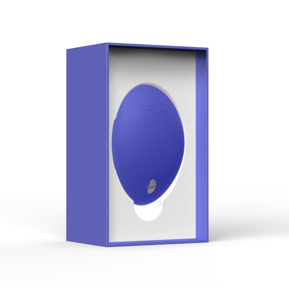 Кліторальний вібратор We-Vibe Temp Lavender Blue з функцією нагрівання та охолодження, синій