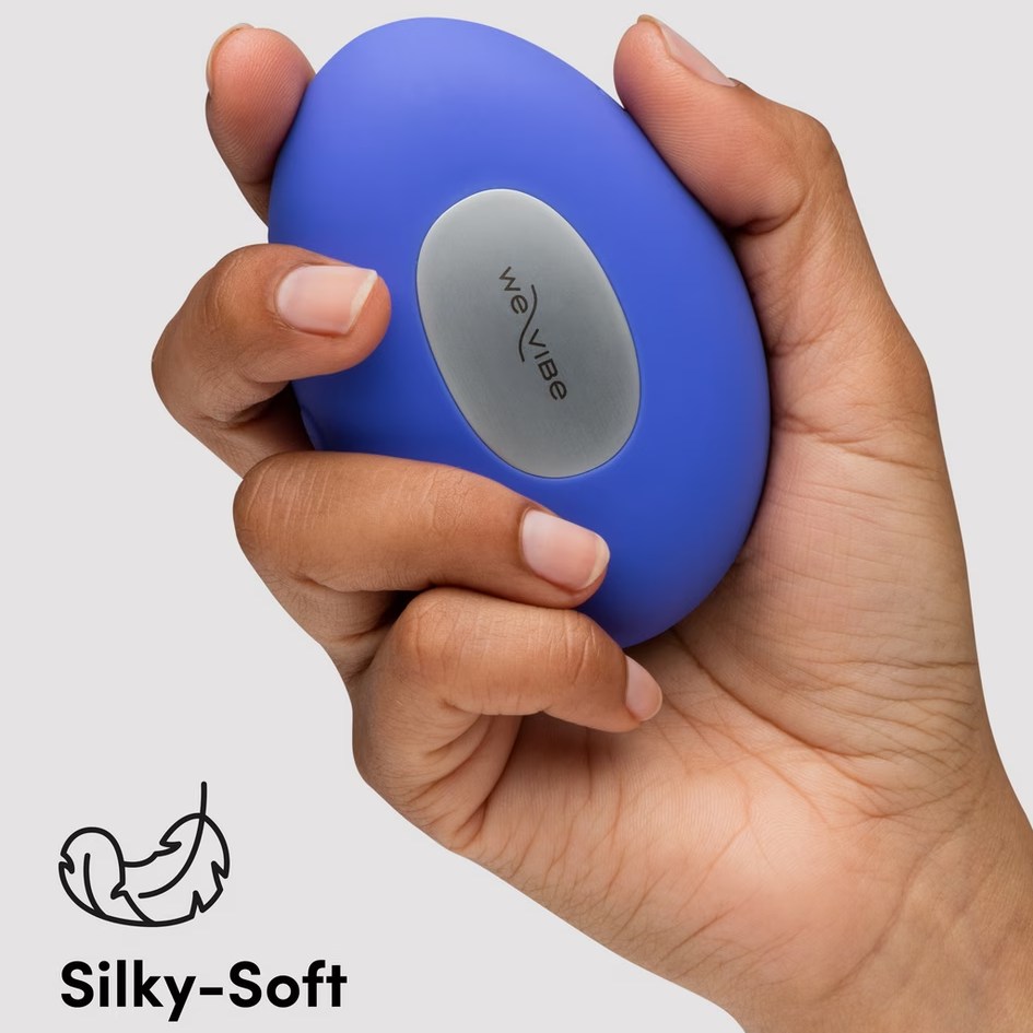 Кліторальний вібратор We-Vibe Temp Lavender Blue з функцією нагрівання та охолодження, синій