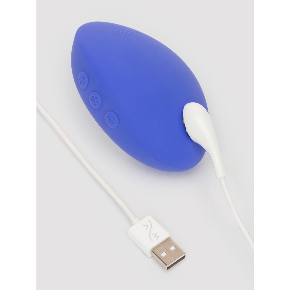 Кліторальний вібратор We-Vibe Temp Lavender Blue з функцією нагрівання та охолодження, синій