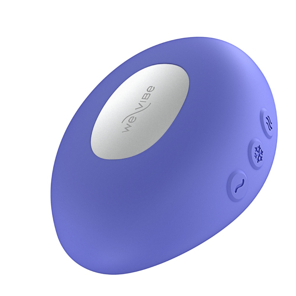 Кліторальний вібратор We-Vibe Temp Lavender Blue з функцією нагрівання та охолодження, синій