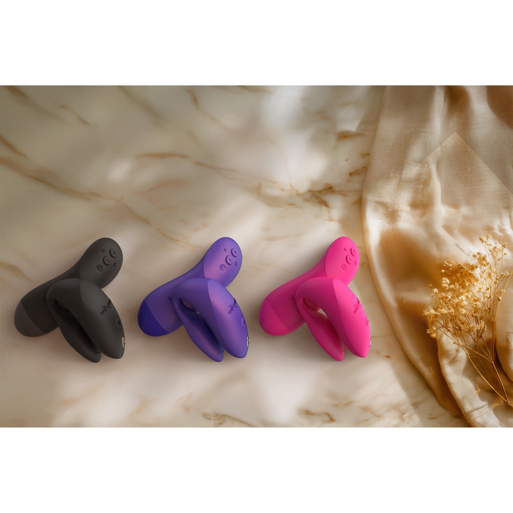 Вібратор для пар We-Vibe Chorus Pro Electric Pink з пультом і додатком, рожевий