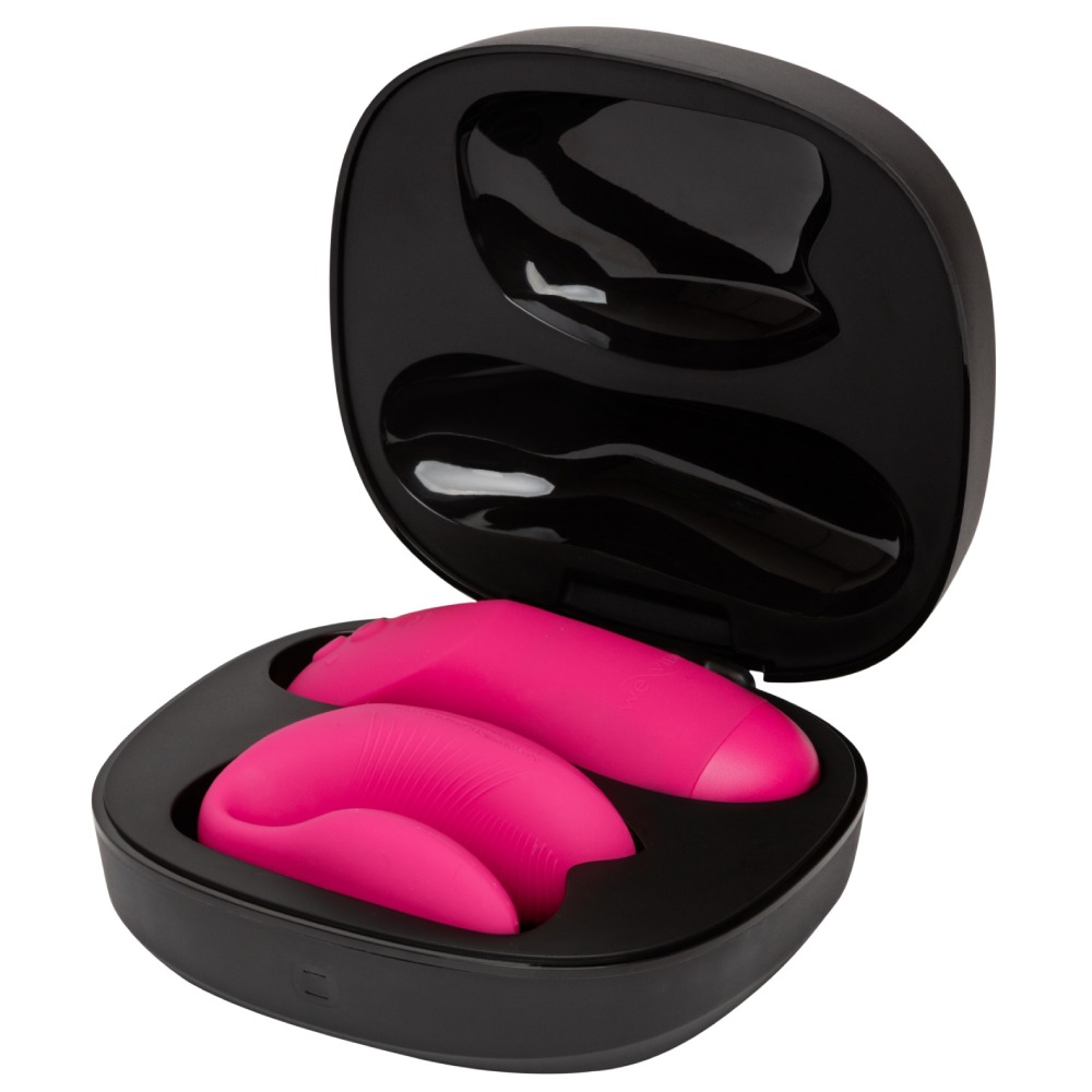 Вібратор для пар We-Vibe Chorus Pro Electric Pink з пультом і додатком, рожевий
