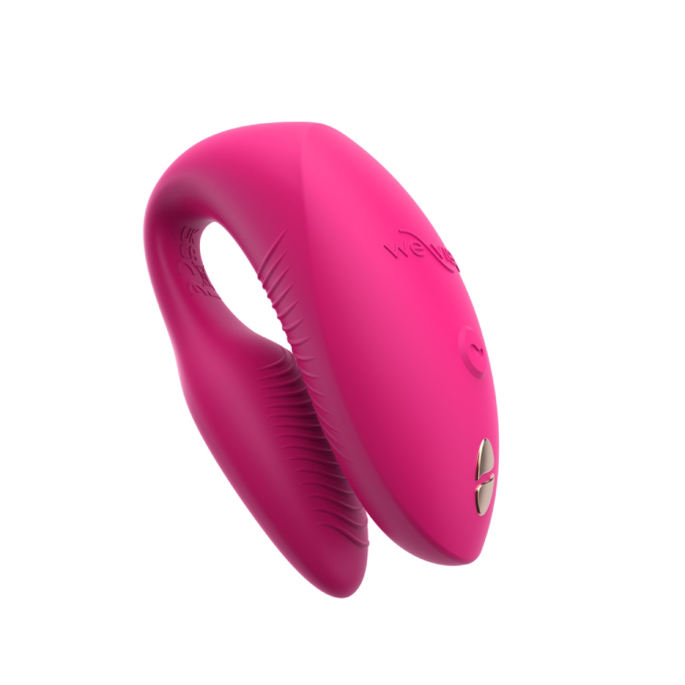 Вібратор для пар We-Vibe Chorus Pro Electric Pink з пультом і додатком, рожевий