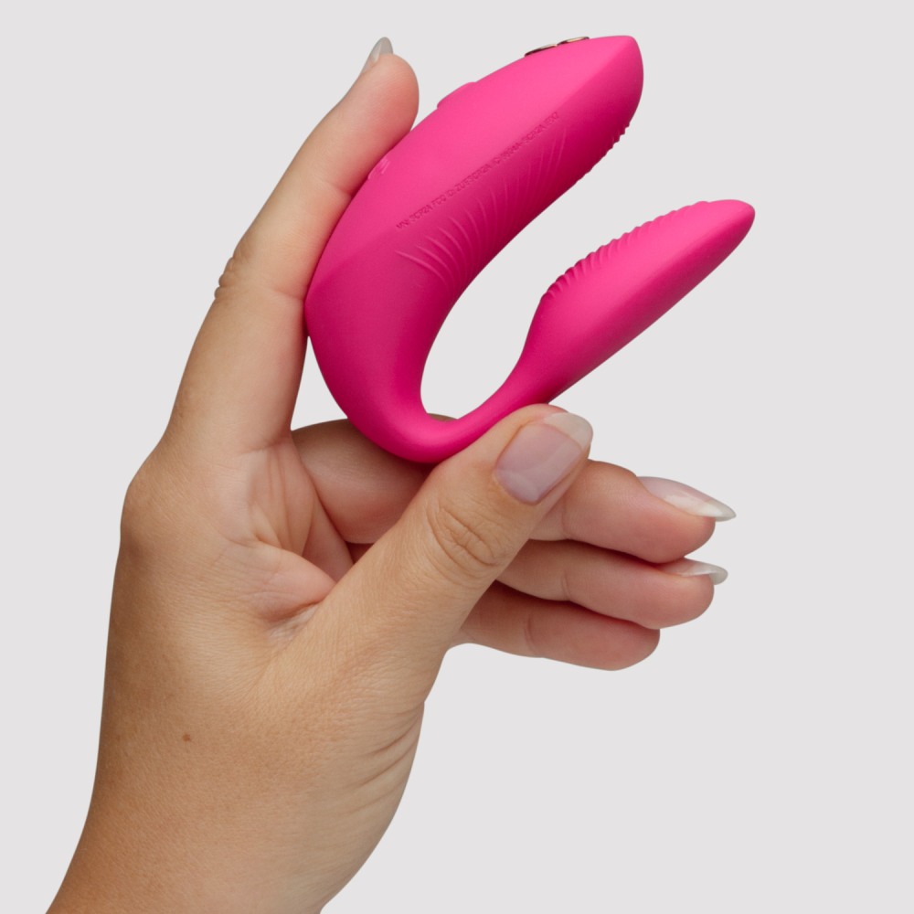 Вібратор для пар We-Vibe Chorus Pro Electric Pink з пультом і додатком, рожевий