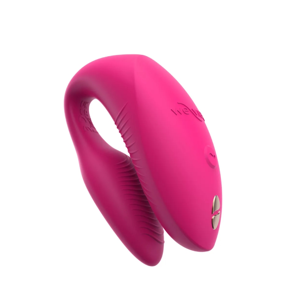 Вібратор для пар We-Vibe Chorus Pro Electric Pink з пультом і додатком, рожевий