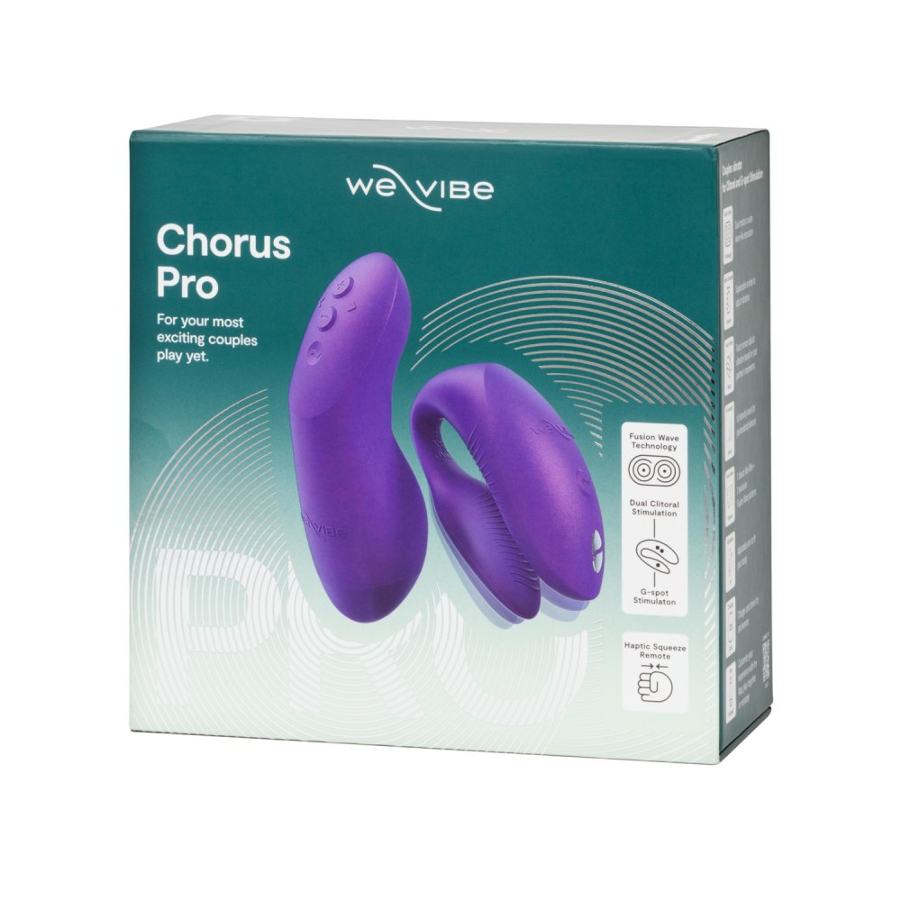 Вібратор для пар We-Vibe Chorus Pro Cosmic Purple з пультом і додатком, фіолетовий