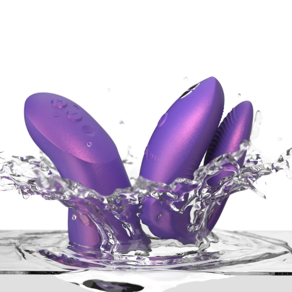 Вібратор для пар We-Vibe Chorus Pro Cosmic Purple з пультом і додатком, фіолетовий