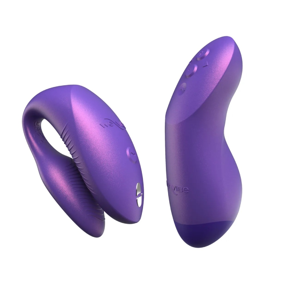 Вібратор для пар We-Vibe Chorus Pro Cosmic Purple з пультом і додатком, фіолетовий