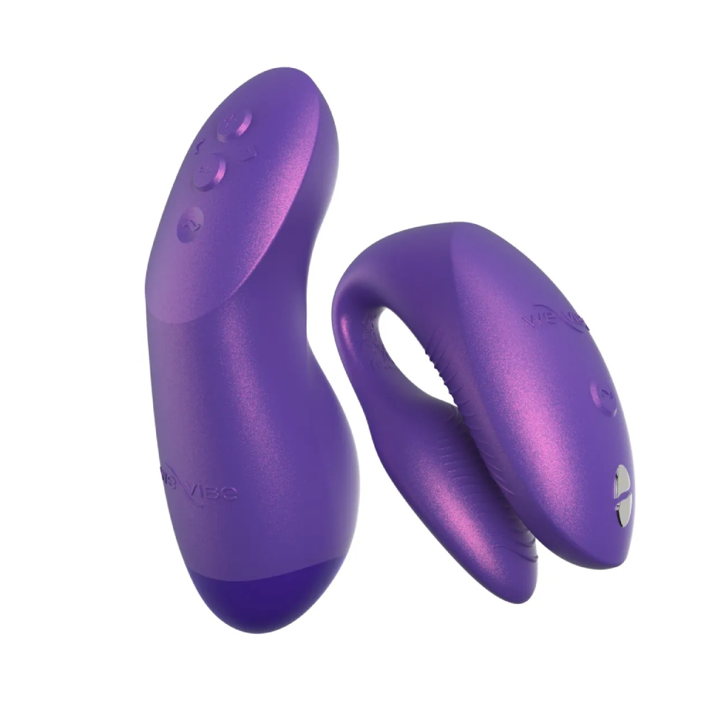 Вібратор для пар We-Vibe Chorus Pro Cosmic Purple з пультом і додатком, фіолетовий