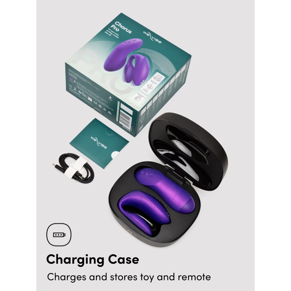 Вібратор для пар We-Vibe Chorus Pro Cosmic Purple з пультом і додатком, фіолетовий