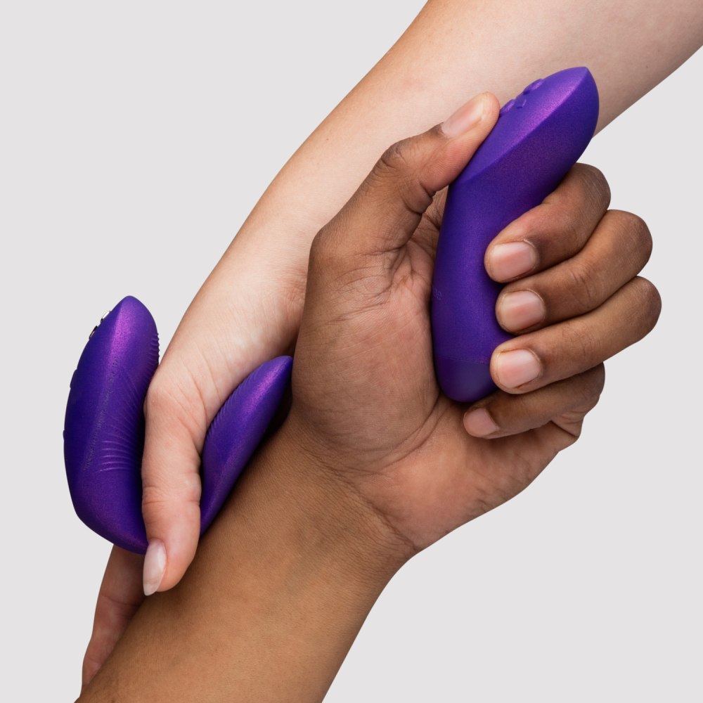 Вібратор для пар We-Vibe Chorus Pro Cosmic Purple з пультом і додатком, фіолетовий