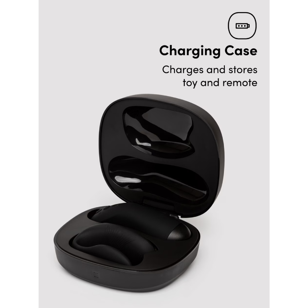 Вібратор для пар We-Vibe Chorus Pro Satin Black з пультом і додатком, чорний