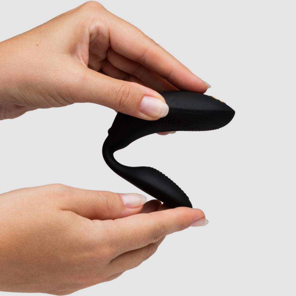 Вібратор для пар We-Vibe Chorus Pro Satin Black з пультом і додатком, чорний