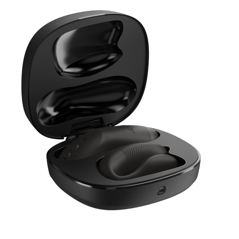 Вібратор для пар We-Vibe Chorus Pro Satin Black з пультом і додатком, чорний