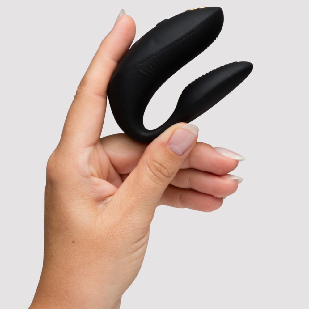 Вібратор для пар We-Vibe Chorus Pro Satin Black з пультом і додатком, чорний