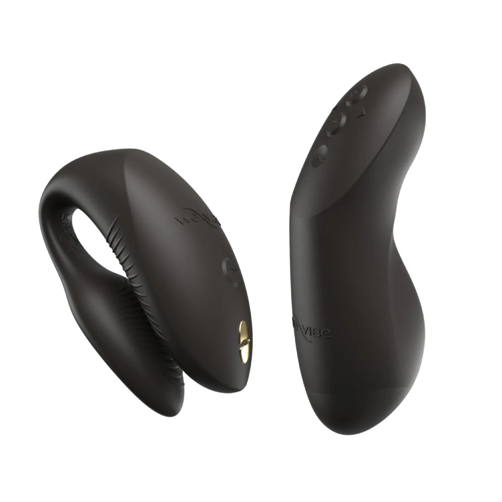 Вібратор для пар We-Vibe Chorus Pro Satin Black з пультом і додатком, чорний