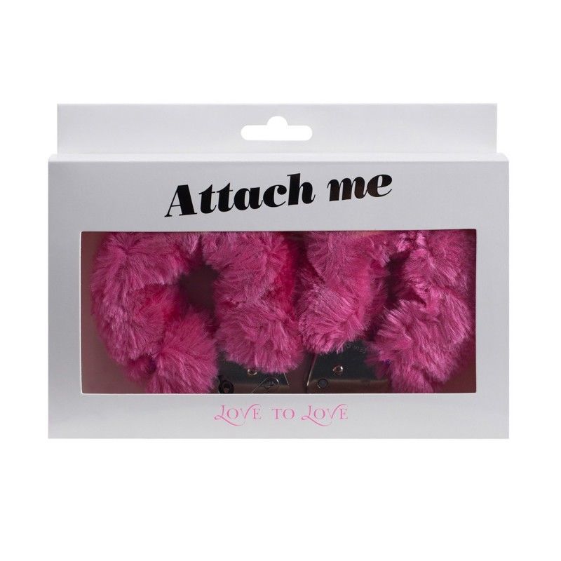 Наручники з плюшевим оздобленням Love To Love ATTACH ME Pink