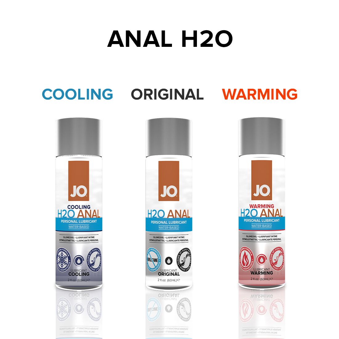 Анальная смазка JO ANAL H2O — ORIGINAL (240 мл) на водной основе, растительный глицерин