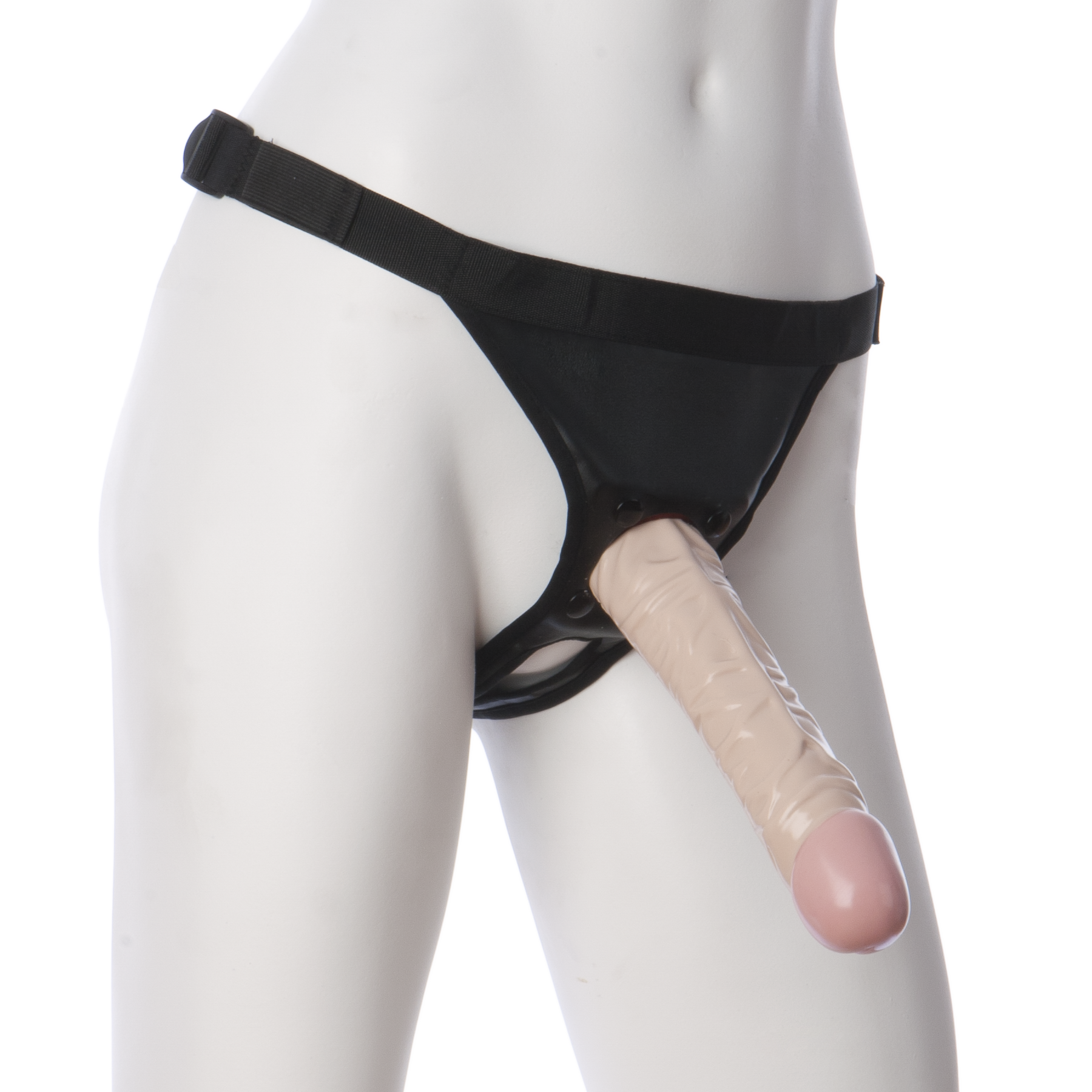 Трусики со страпоном Doc Johnson Vac-U-Lock 8 Inch Classic Dong Ultra Harness, ПВХ, диаметр 3,8см