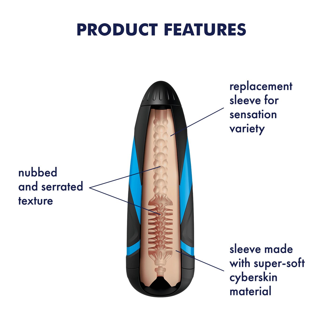 Запасной рукав-вставка для мастурбатора Satisfyer Men TORNADO BLISS
