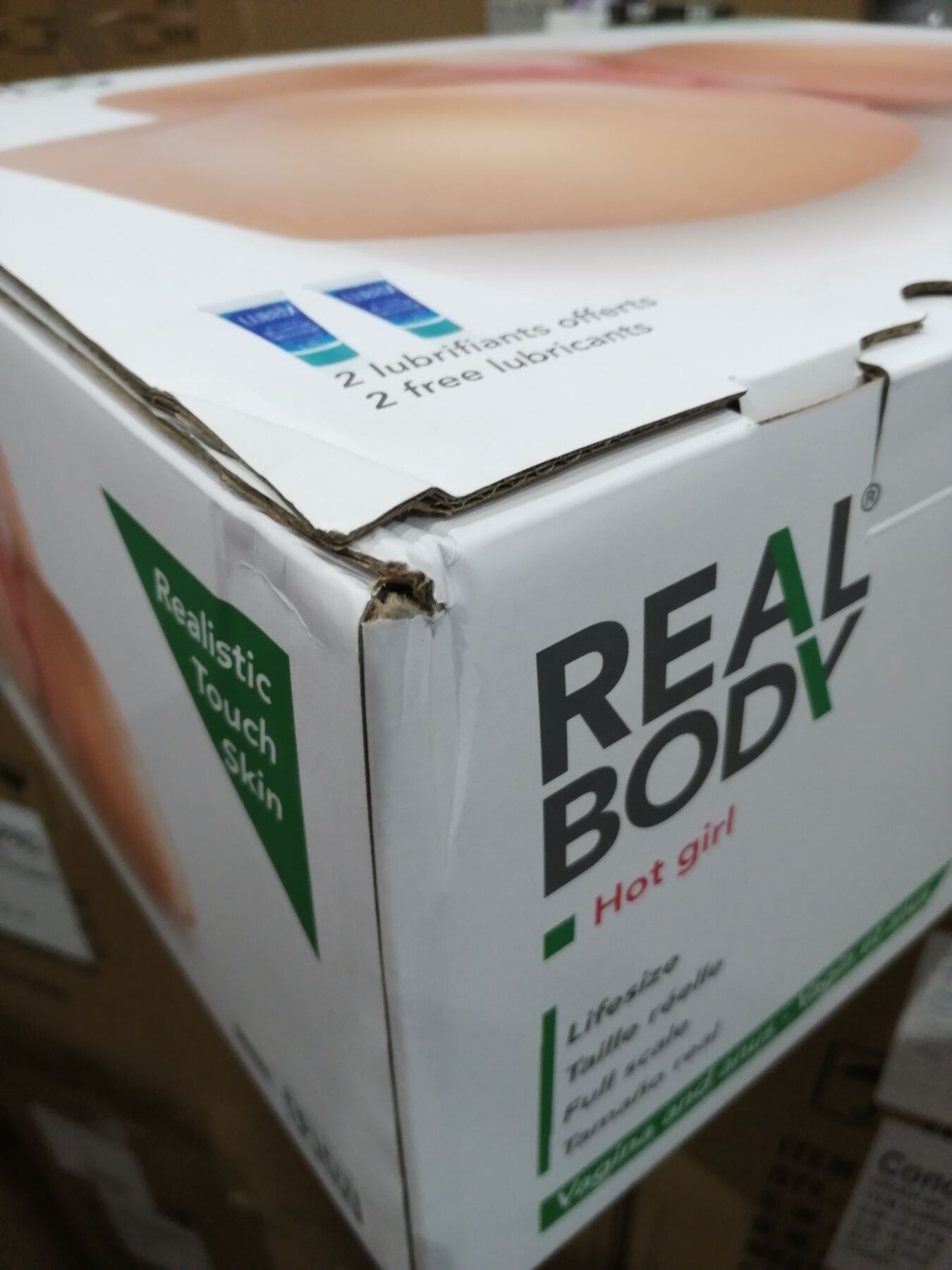 Мастурбатор-полуторс Real Body — Hot Girl, два входа: вагина и попка (мятая упаковка!!!)